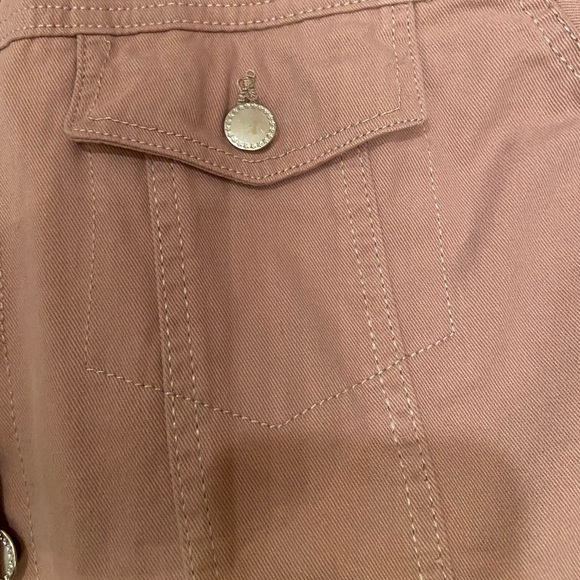 💕 PINK DENIM JACKET 💕  NWOT - Picture 4 of 7